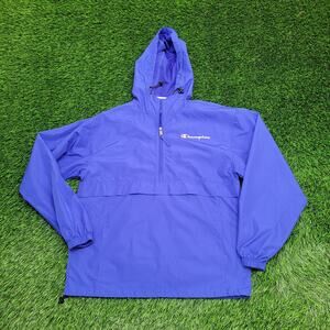 Champion Stadium Packable 1/2 Zip Jacket S/M 21x26 Surf-the-Web